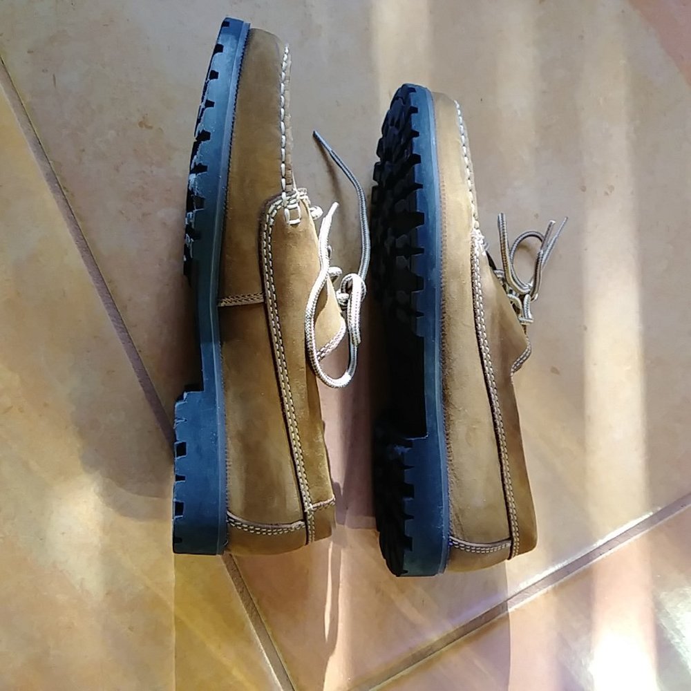 Bass Men's Brown Suede Boat Shoes - Picture 4 of 9